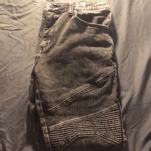 Black and grey Arizona skinny jeans